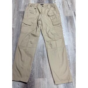 CQR Tactical Cargo Pants Men's 30x34 Khaki Ripstop Utility Hiking Workwear